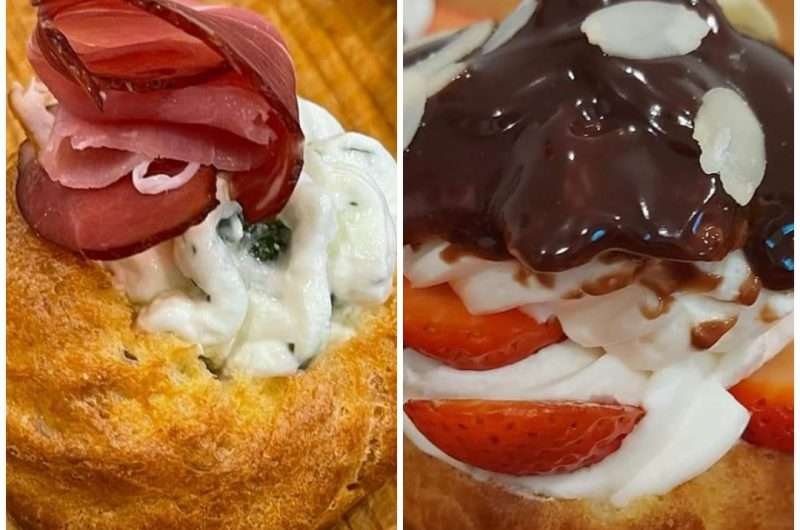 Choux a la creme- sweet and salty