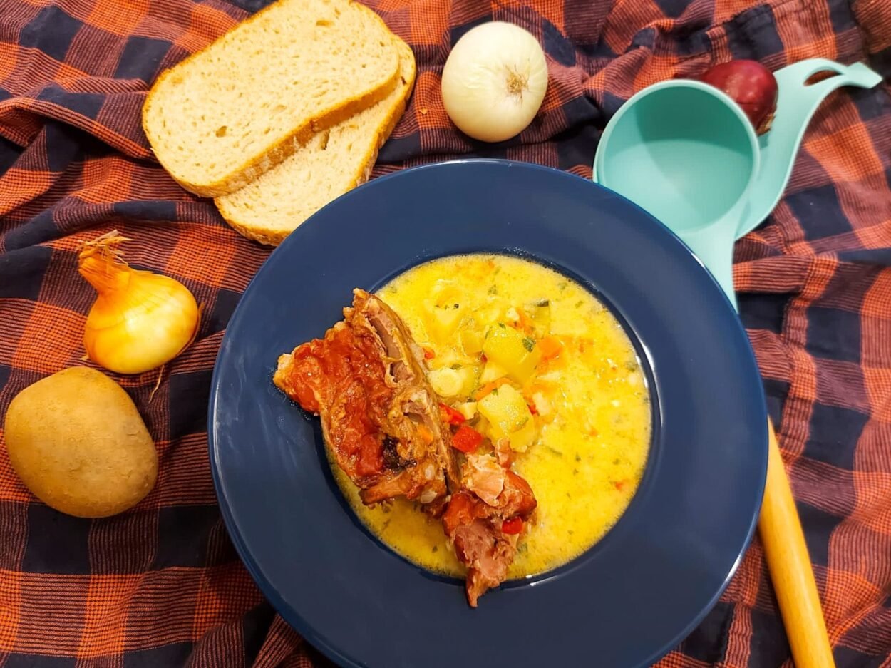 Autumn colors in a soup