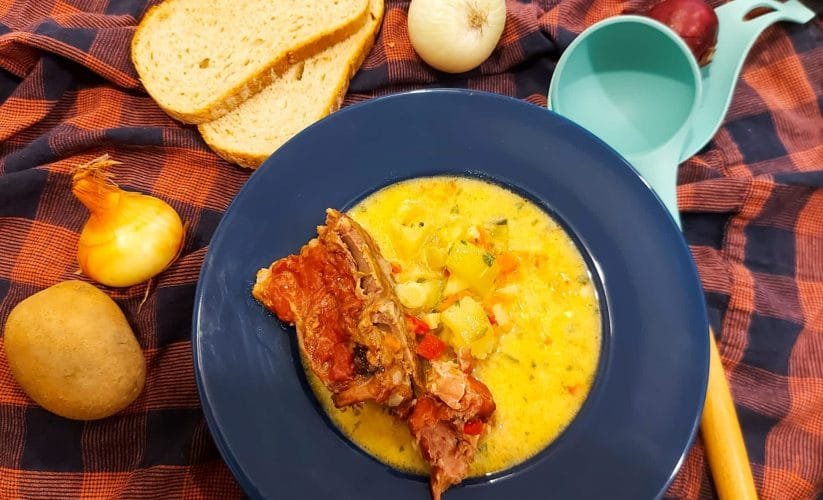 Autumn colors in a soup