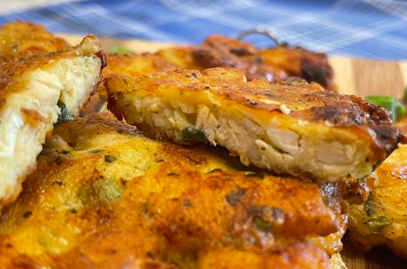 Cheesy chicken delicious fritters
