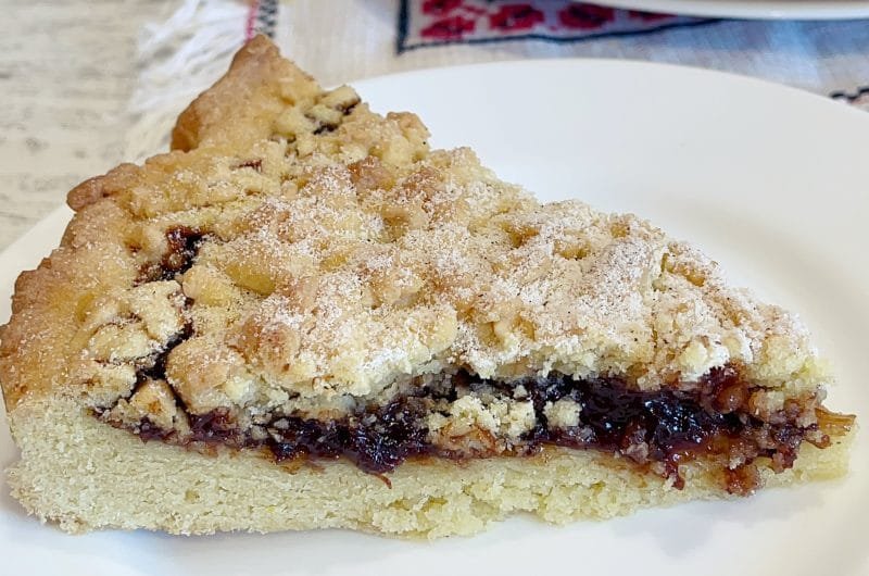 Mosaic - Plum Jam Tart - Old Recipe