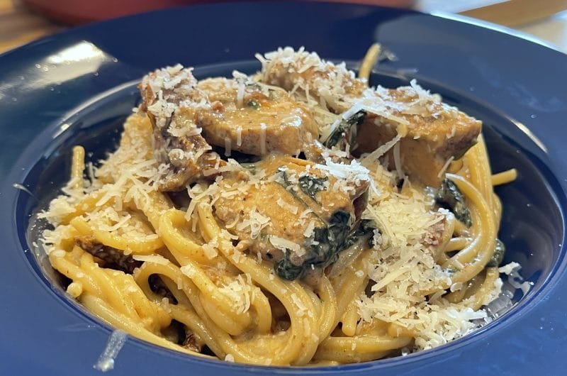 Pui toscan cu spaghete