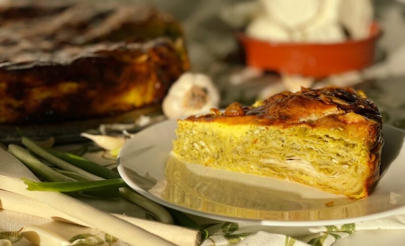 Spanakopita - Greek Spinach and Feta Pie - crispy phyllo, easy step‑by‑step