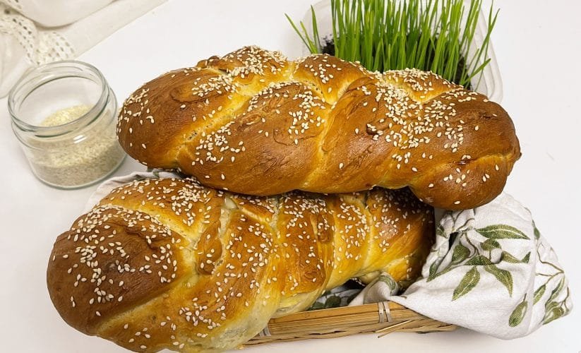 Braided Bread With Milk And Yogurt