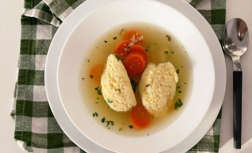 CHICKEN Soup With Fluffy Semolina Dumplings