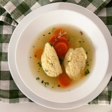 CHICKEN Soup With Fluffy Semolina Dumplings