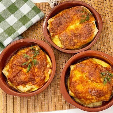 savory cheesy pancakes au gratin recipe