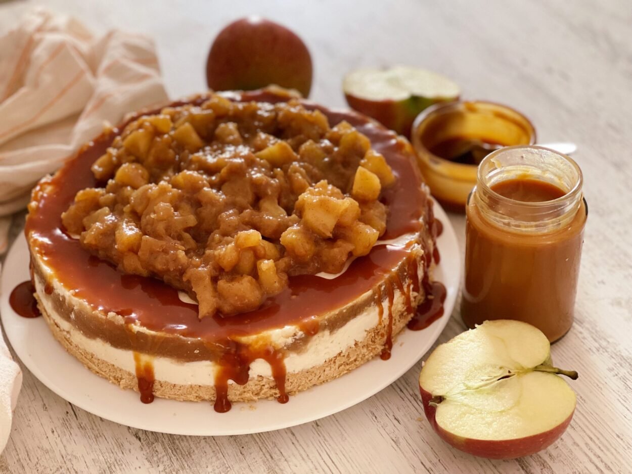 Cheesecake Reteta Cu Mere Caramelizate Si Branza De Vaci