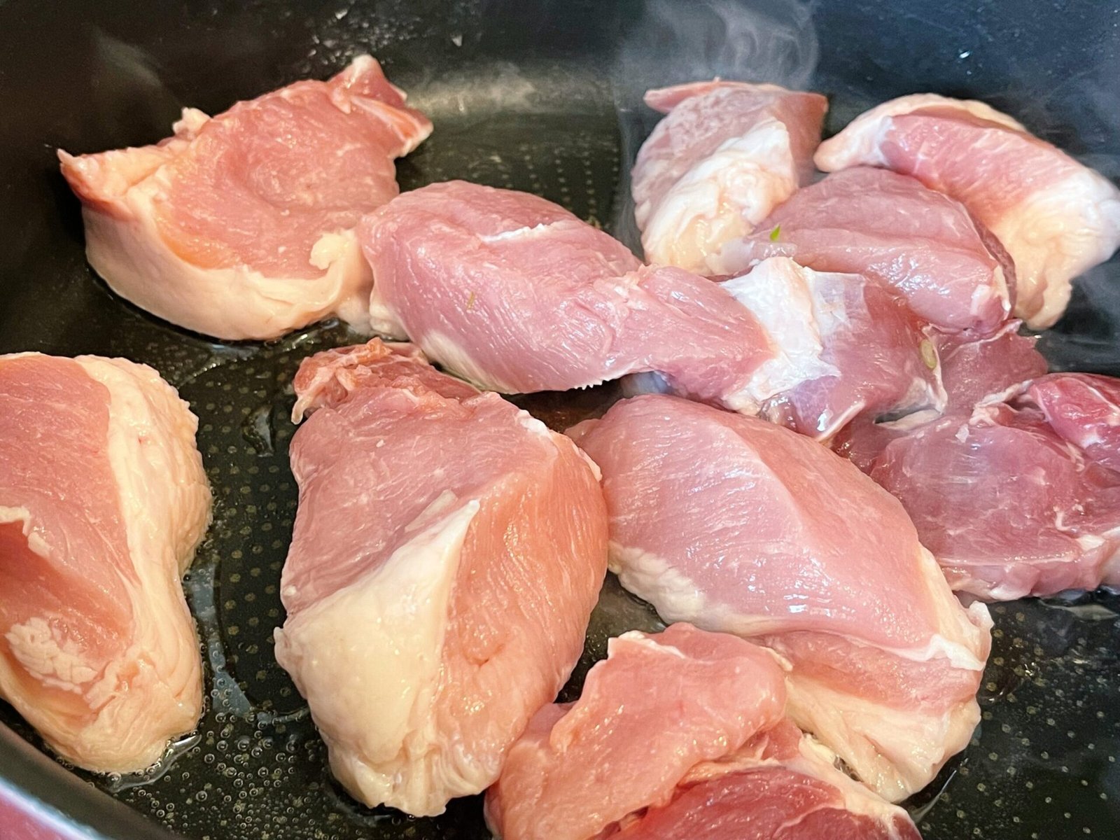 cooking meat for the Romanian Cauldron Stuffing – A Recipe Passed Down from My Grandmother
