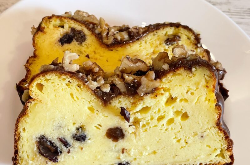 Chec cu brânză de vaci și ciocolată