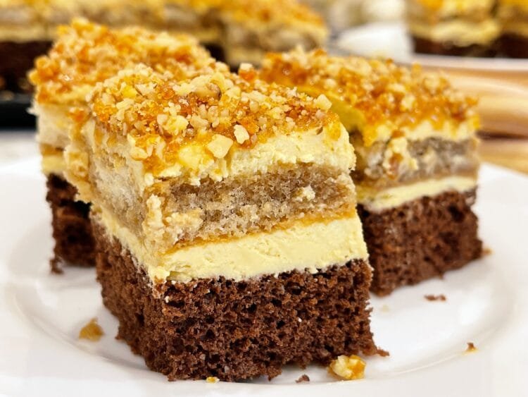 cover photo 2 Coffee Buttercream Dream Cake with Caramel and Crunchy Nuts