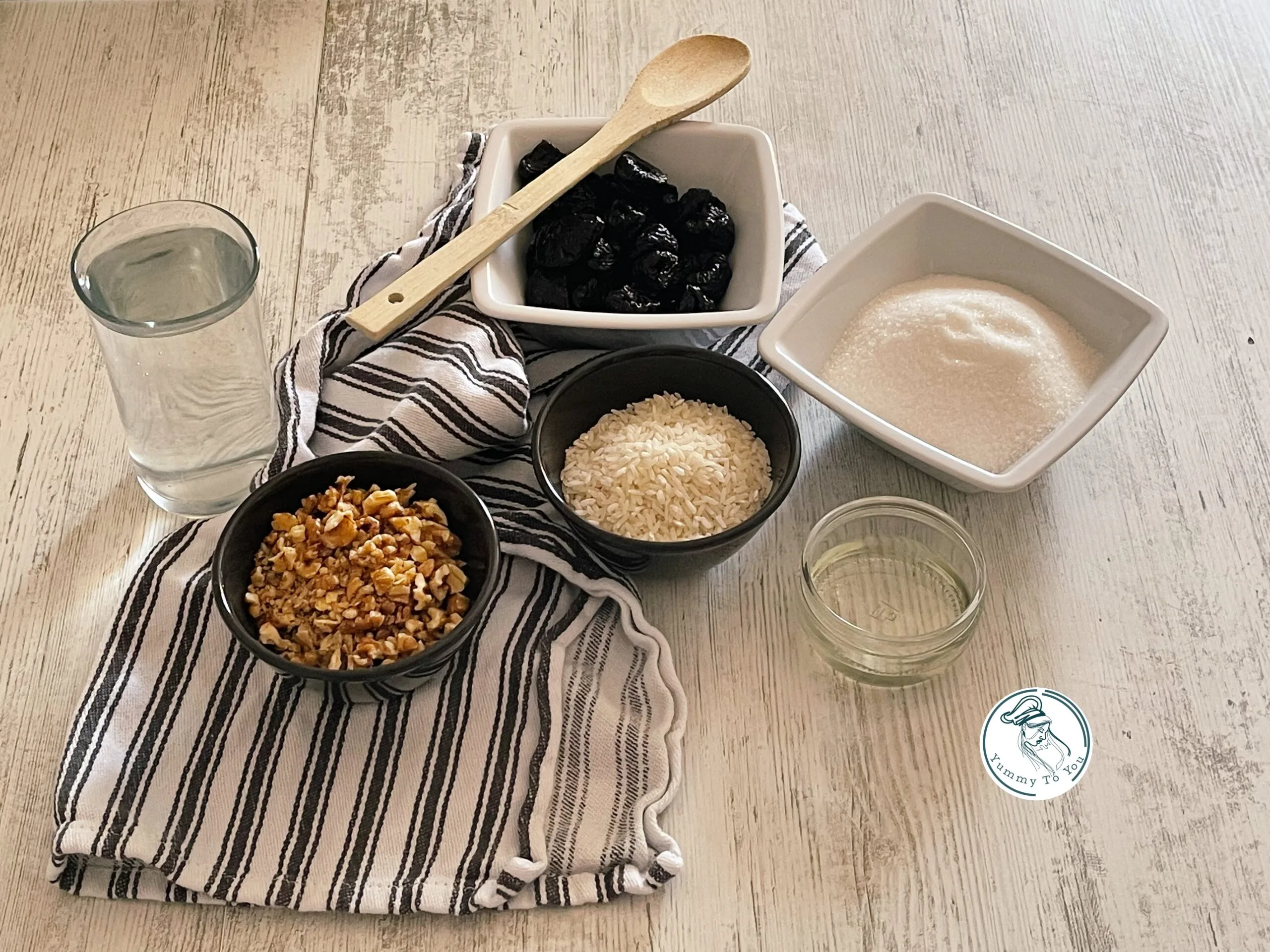 ingredients nSweet Caramel Rice with Dried Plums – A Taste of Childhood