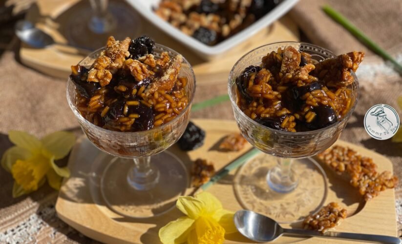 Orez cu Prune Uscate si Zahar Caramelizat - Gustul Copilariei - Sweet Caramel Rice with Dried Plums – A Taste of Childhood