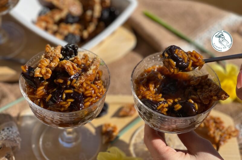 Orez cu Zahar Caramelizat si Prune Uscate