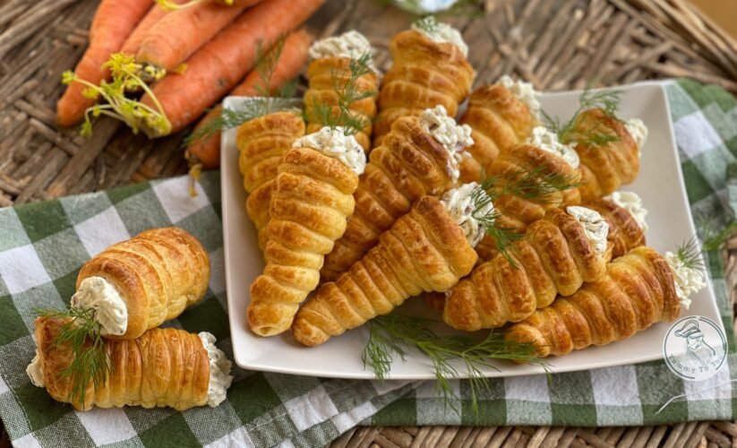 cover photo Cream Cheese-Filled Puff-Pastry Shaped Carrots