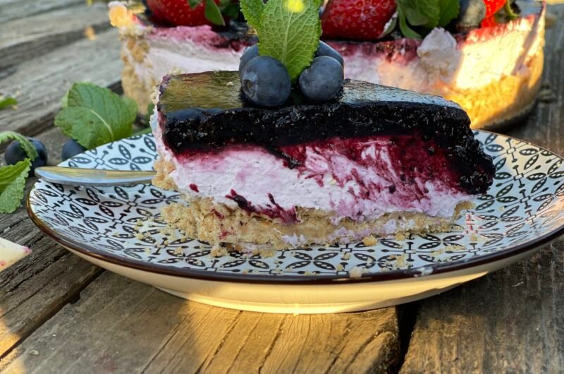 Blueberry No-Bake Cheesecake