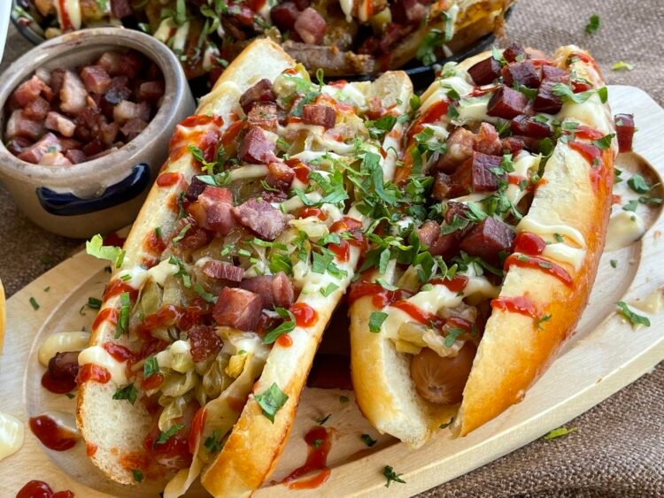 hot dog asamblat - servire