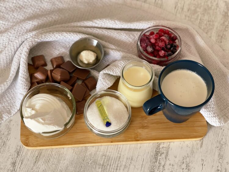 ingrediente bomboane semifreddo cu ricotta