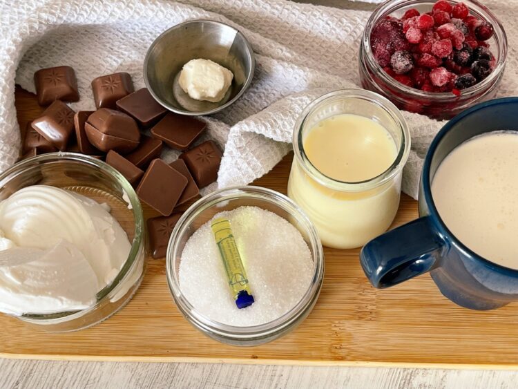 ingrediente 2 bomboane semifreddo cu ricotta