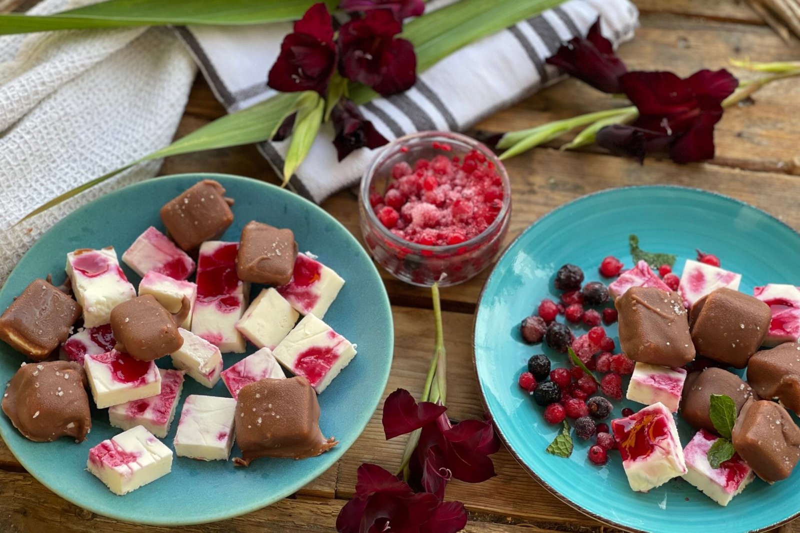 Ricotta and Berry Semifreddo Bonbons