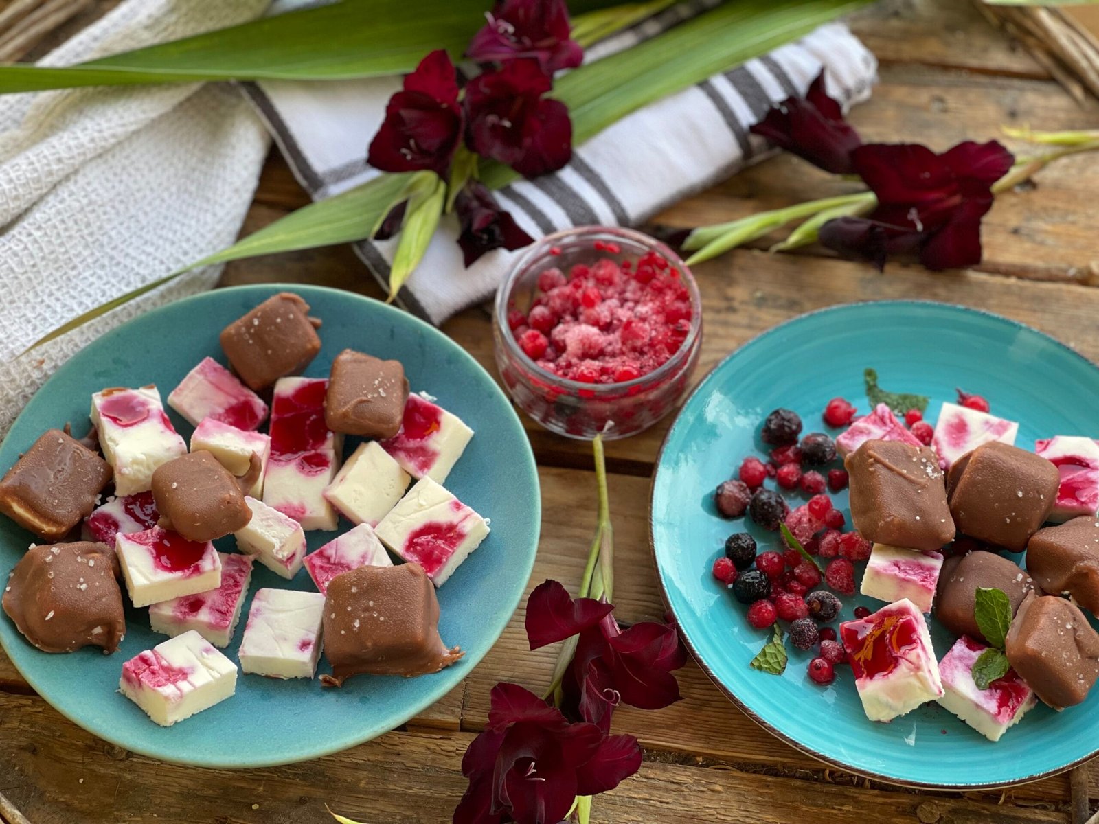 Ricotta and Berry Semifreddo Bonbons
