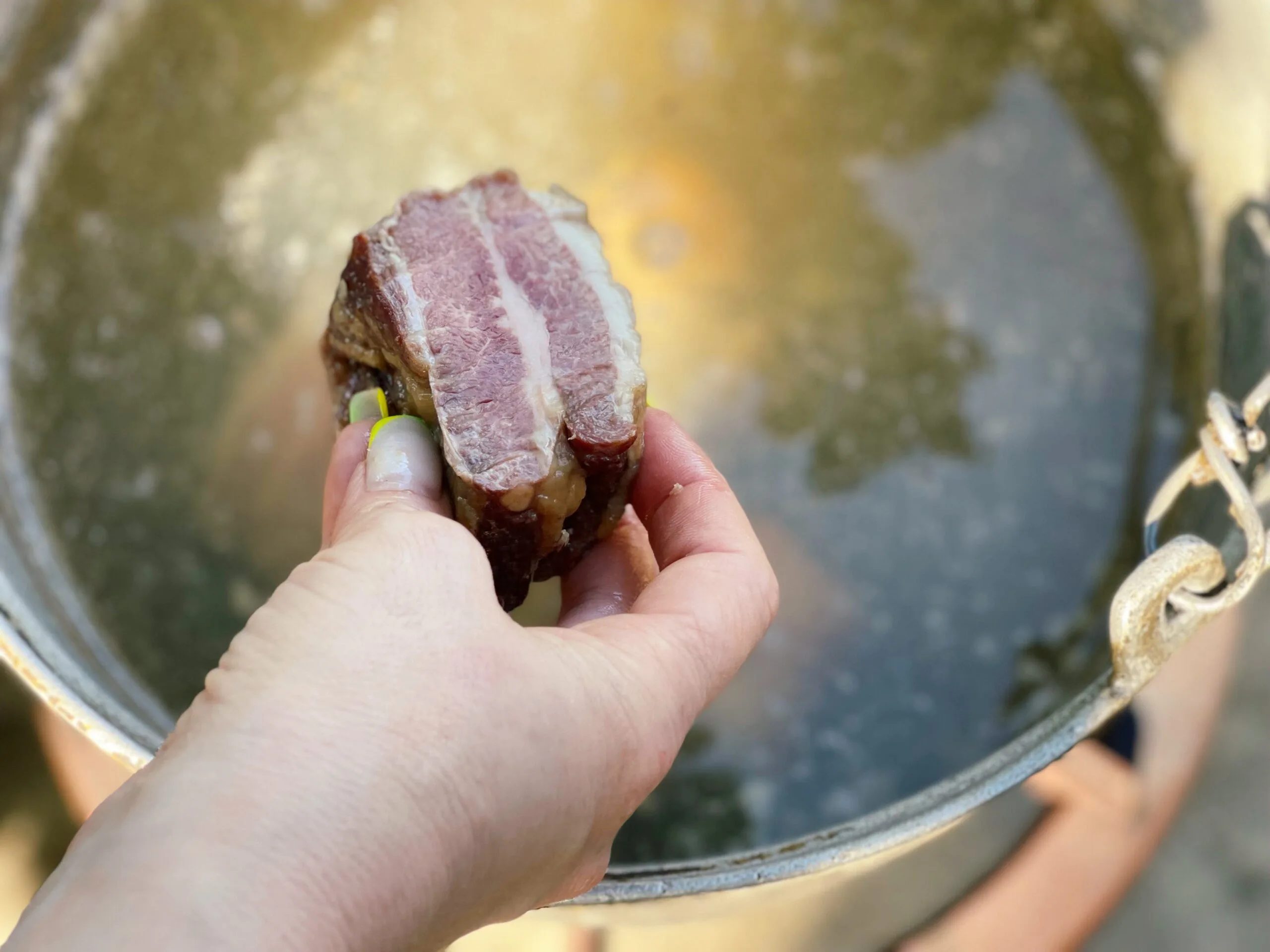 fierbere carne afumata ciorba