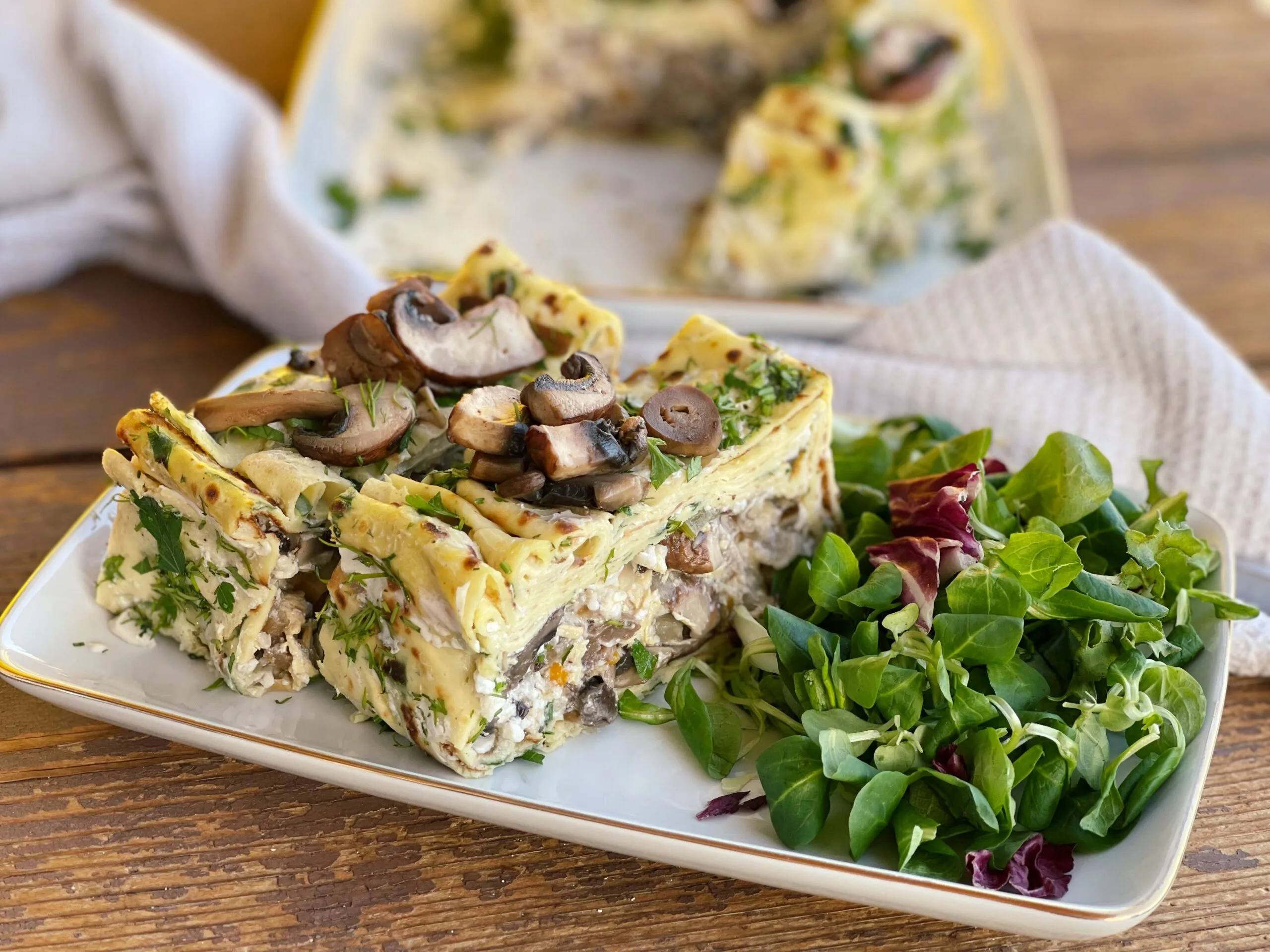 Mushroom Terrine and Savory Spinach Crepes – A Delicious and Easy Recipe