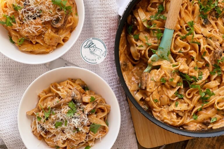 Creamy Chicken and Mushroom Pasta – Quick and Delicious Recipe