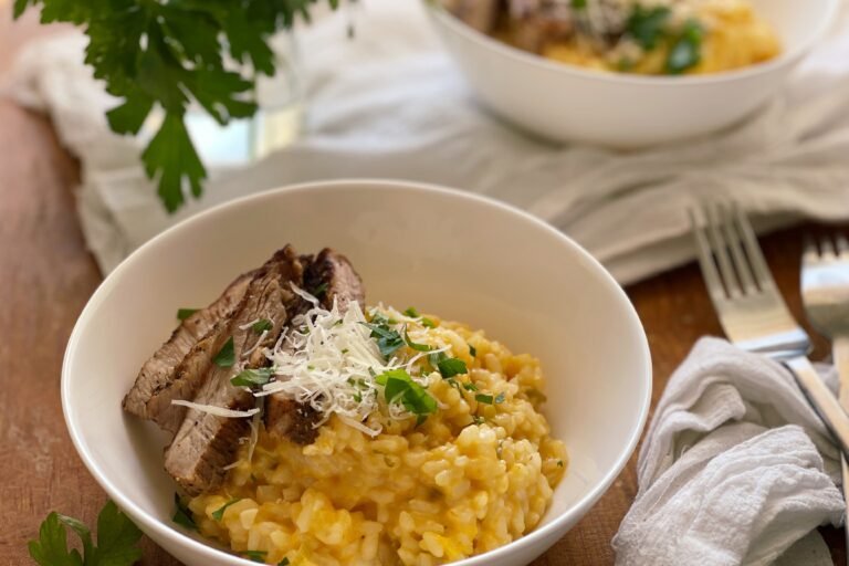 Creamy pumpkin rice with pork – flavors to remember