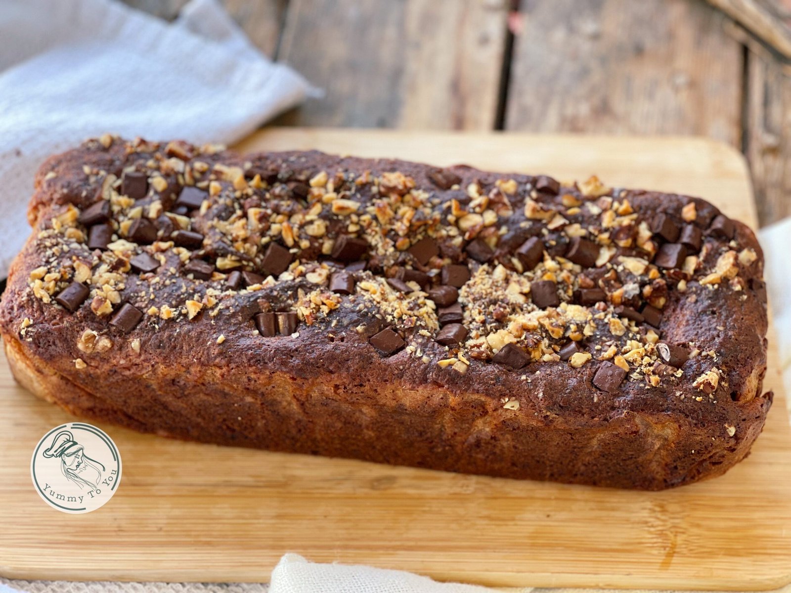 Banana bread cu cottage cheese dupa coacere