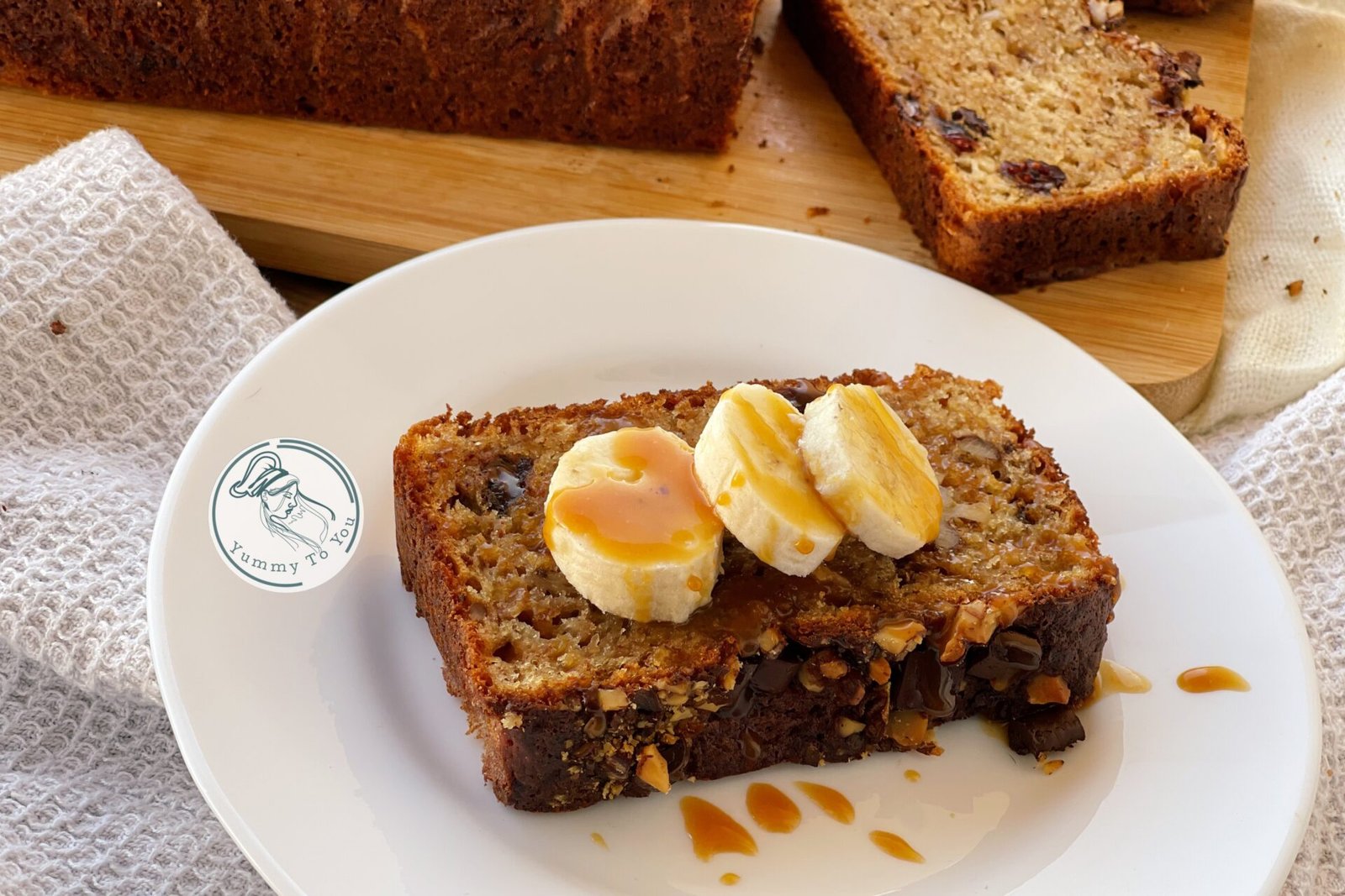 Banana bread – rețetă rapidă cu cottage cheese și ciocolată – desert ușor și aromat