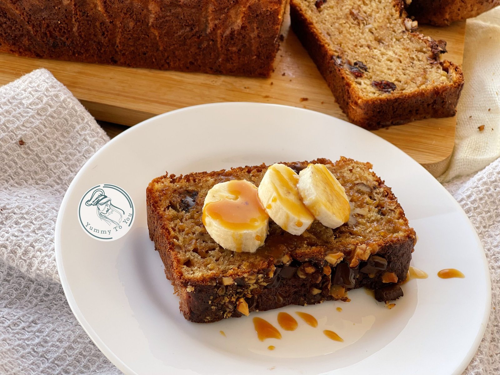 Banana bread – rețetă rapidă cu cottage cheese și ciocolată – desert ușor și aromat