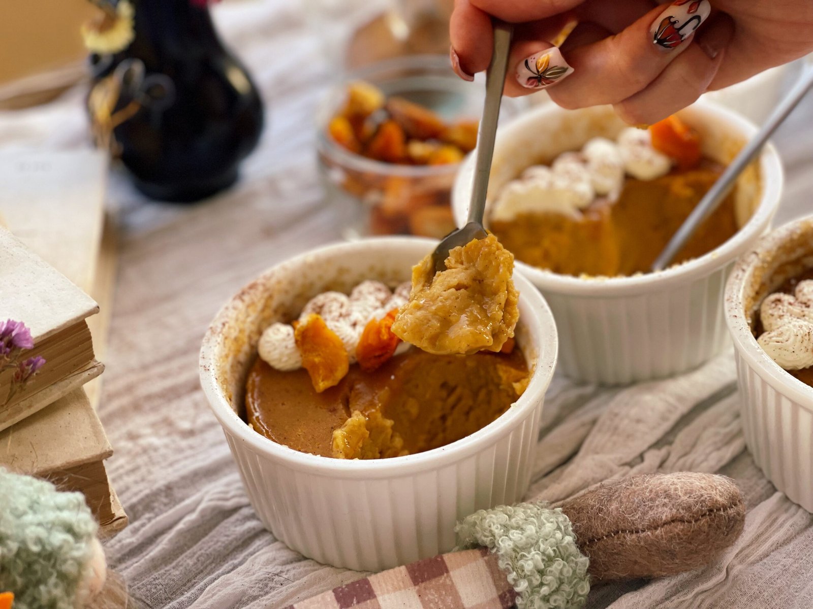 Mini budinci de dovleac servire 2