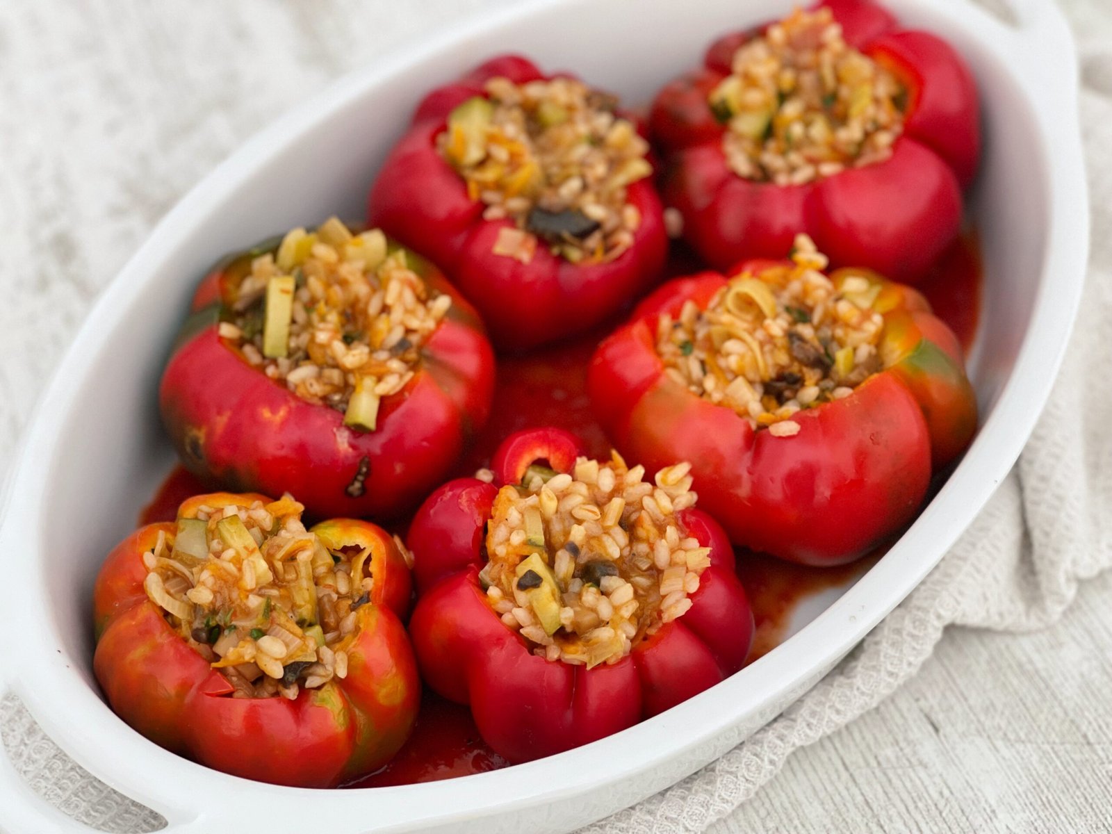 Umplere gogosari cu legume si orez