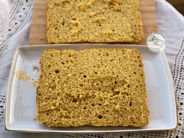 Blat prajitura cu dovleac taiat pe orizontala Blat prajitura cu dovleac taiat pe orizontala