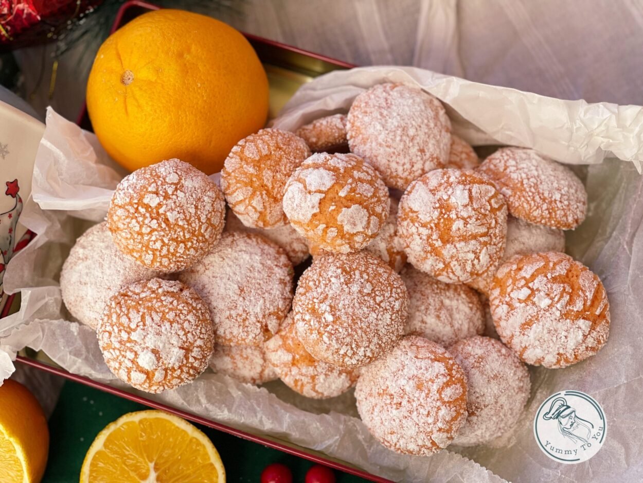 Orange Crinkle Cookies (Butter-free, Made with Oil) – Quick Recipe