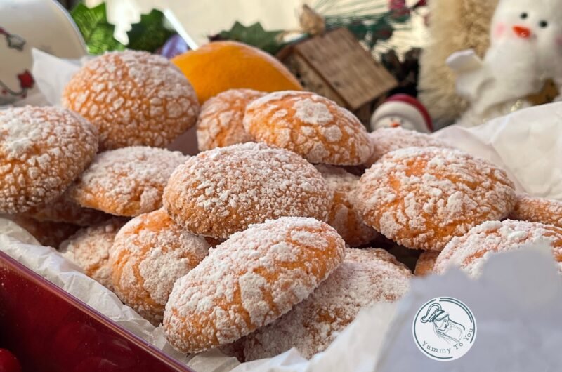 Orange Crinkle Cookies (Butter-free, Made with Oil)