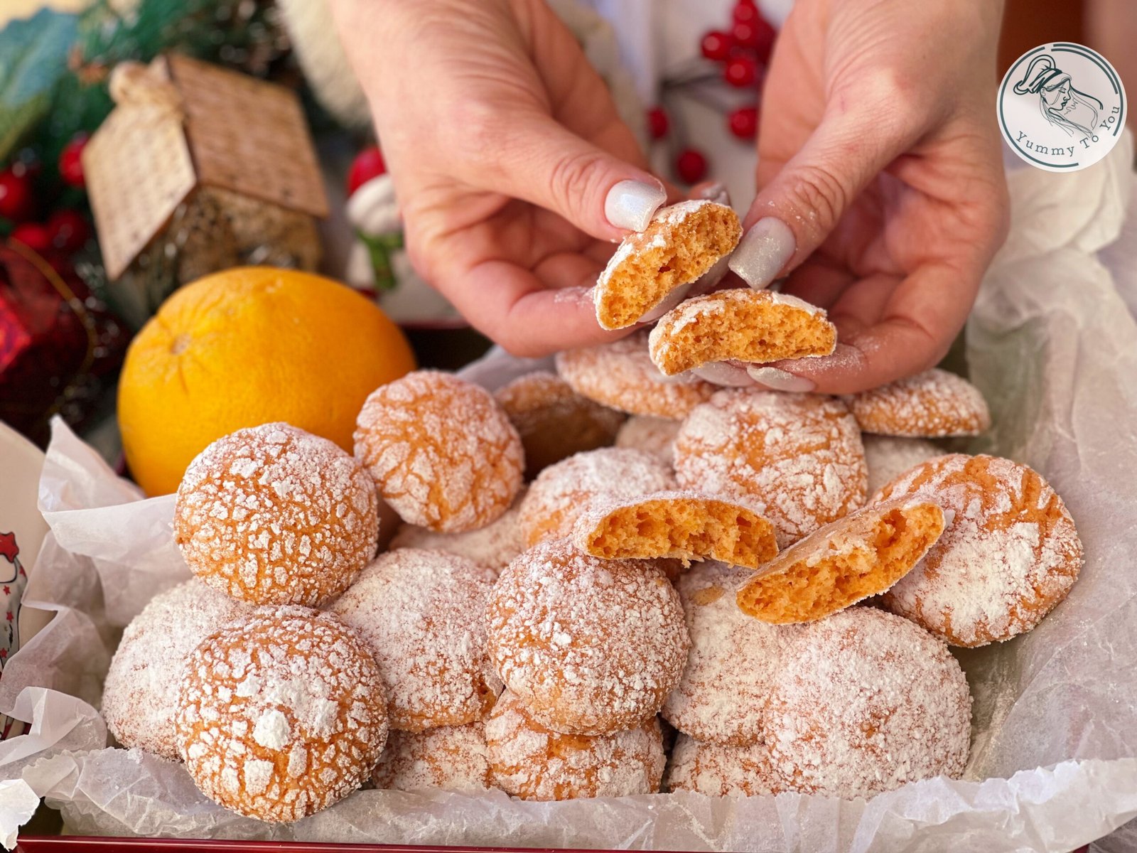 Fursecuri Crăpate cu Portocale (Fără Unt, cu Ulei) servire 2