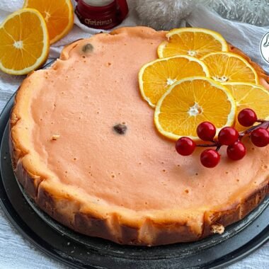 Tartă cu brânză dulce, portocale și merișoare cover photo