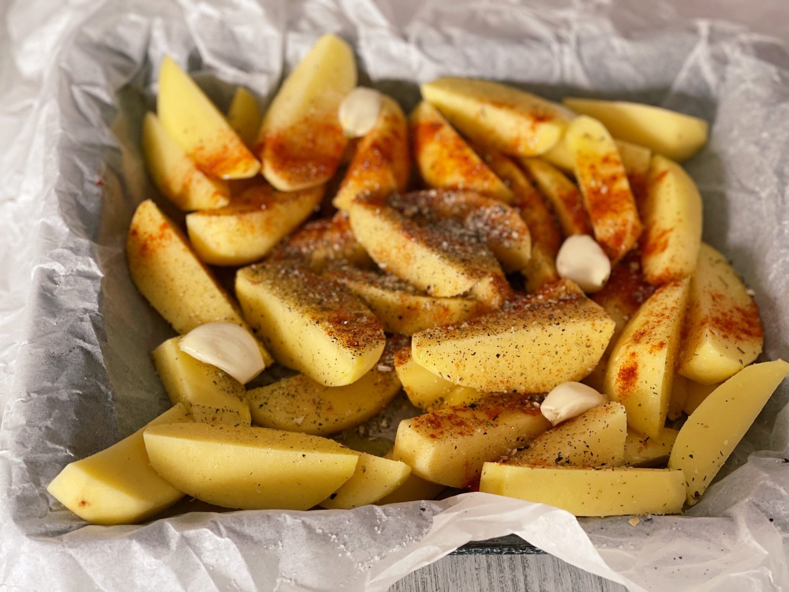 Pregătirea cartofilor copți 1 Pregătirea cartofilor copți 1