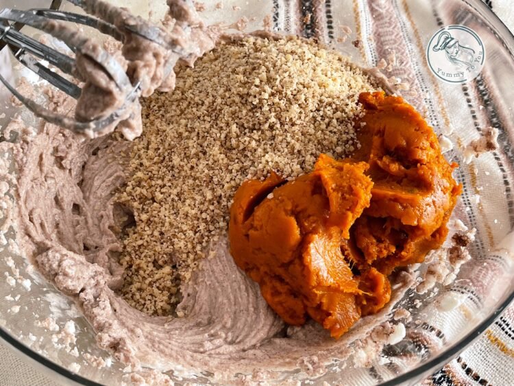 Pregatire umplutura cu dovleac si branza 1