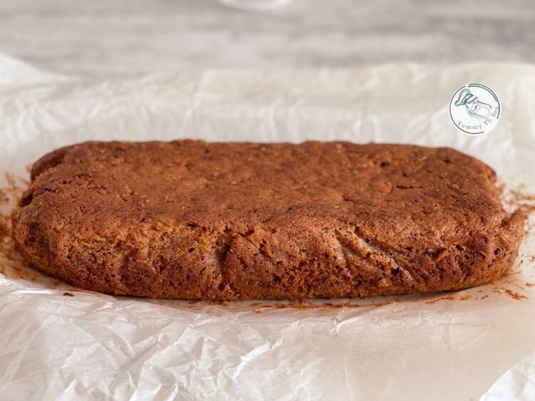 blat carrot cake dupa coacere