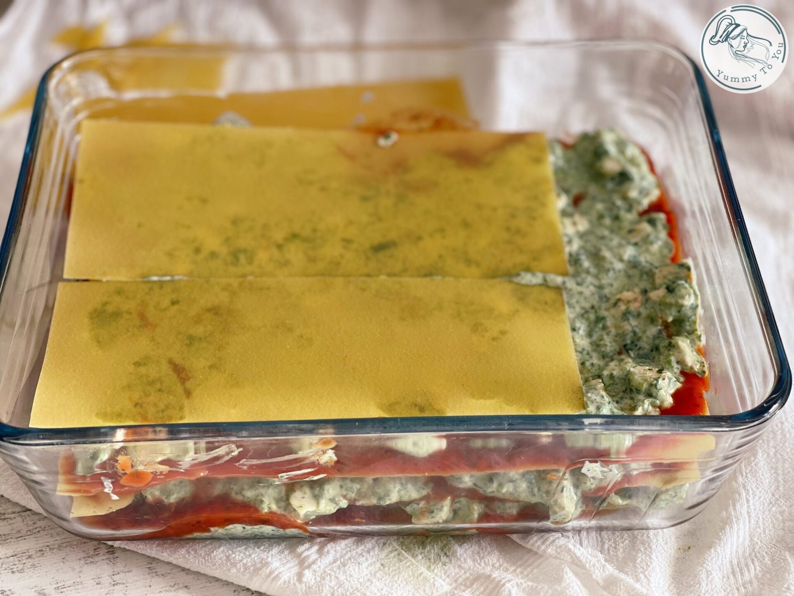 Montaj lasagna cu pui marinat 1 