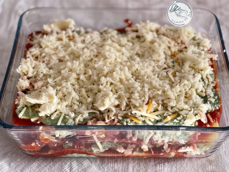 Montaj lasagna cu pui marinat 2 Montaj lasagna cu pui marinat 2