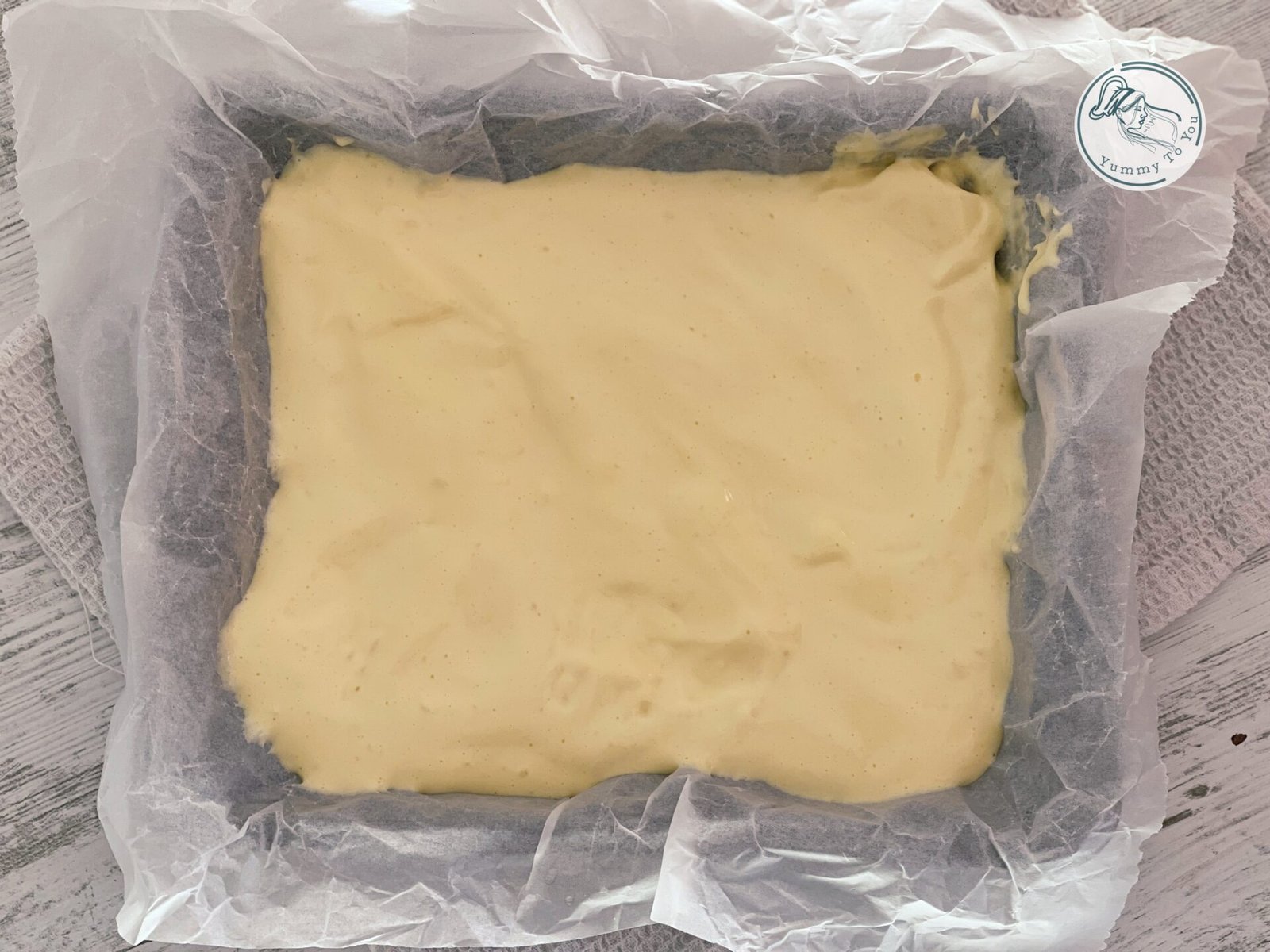 blat pandispan inainte de coacere