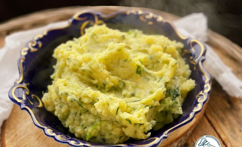 Piure de cartofi cu spanac și mix de brânzeturi cover photo