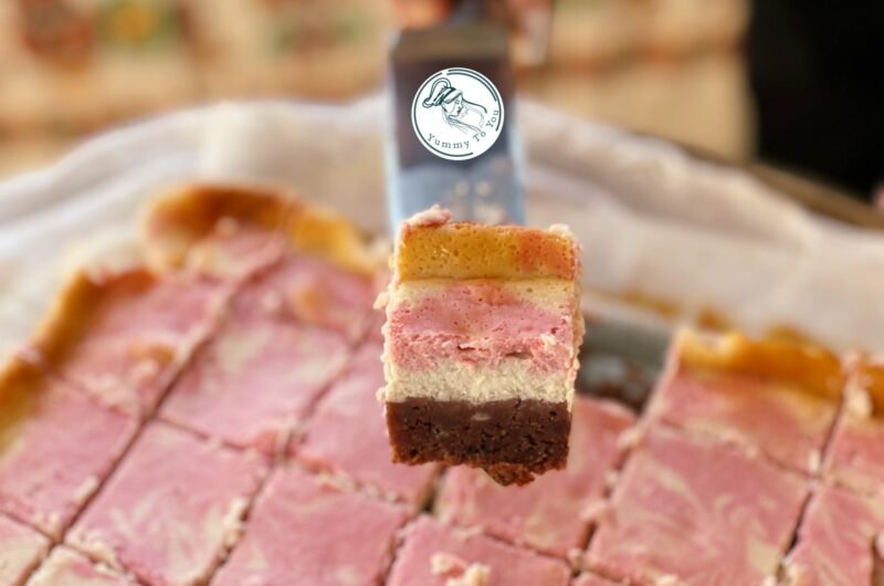 Marbled cheesecake with red wine – aromatic and easy dessert