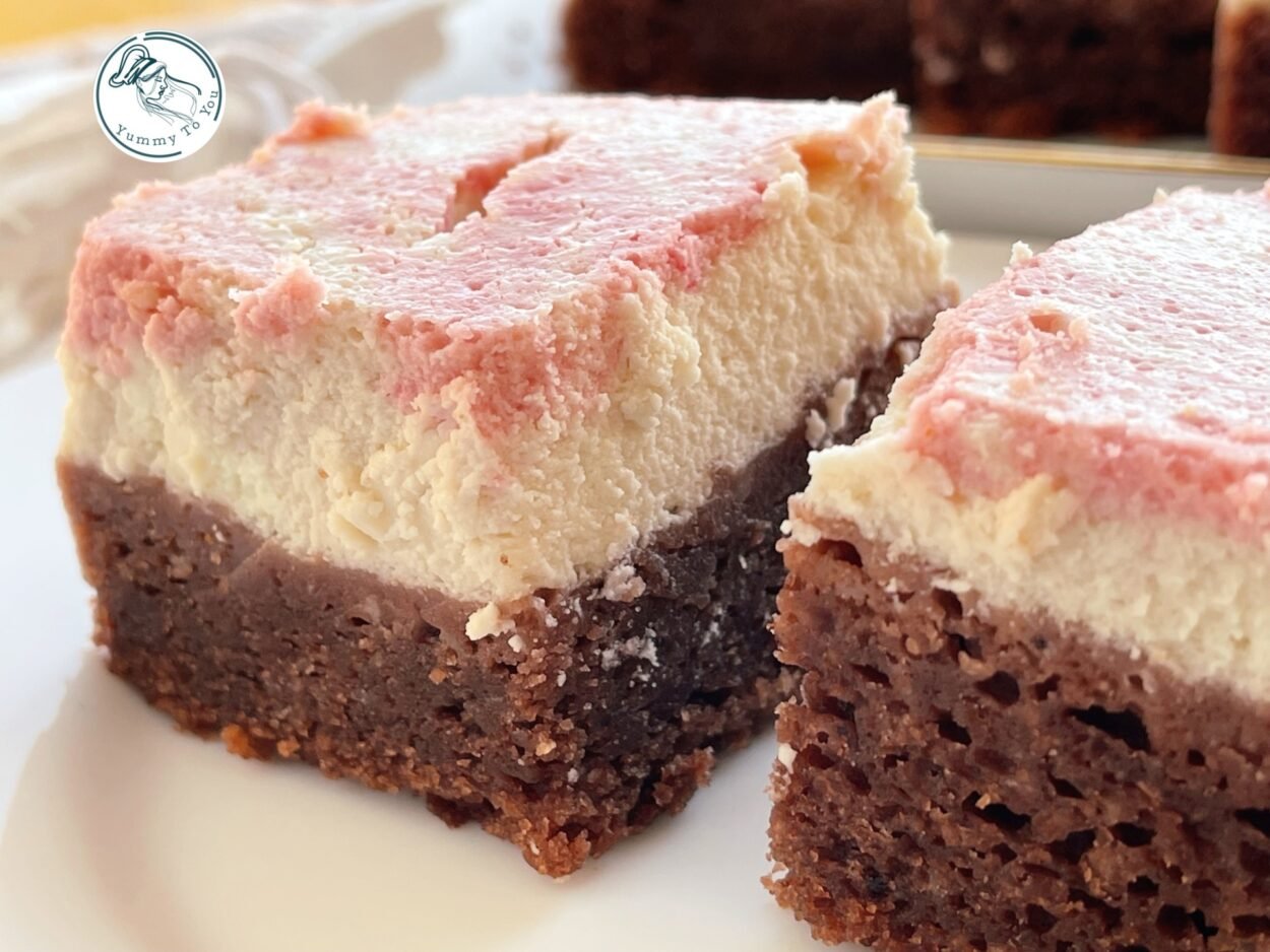 Marbled cheesecake with red wine – aromatic and easy dessert