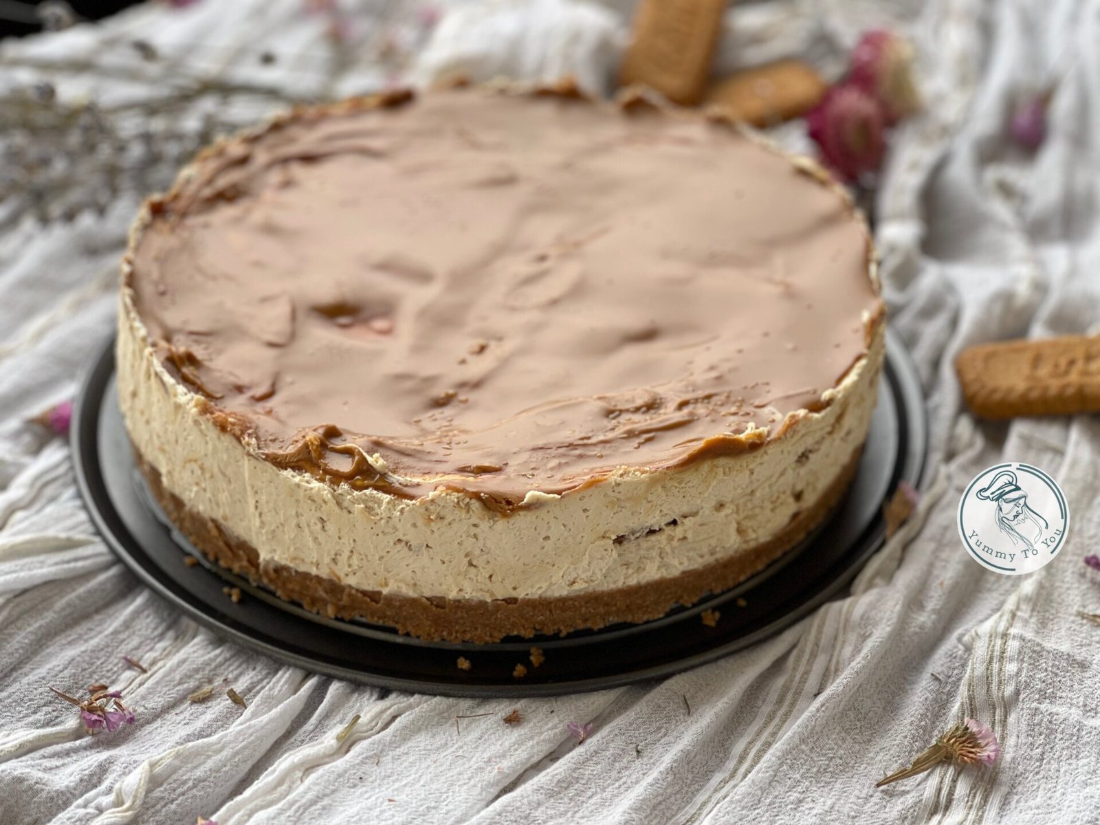 Cheescake Biscoff topping intarit