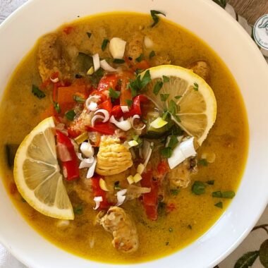 Supă curry cu pui și legume la oala sub presiune cover photo